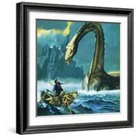 Loch Ness Monster-English School-Framed Giclee Print