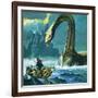 Loch Ness Monster-English School-Framed Giclee Print