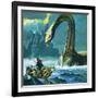 Loch Ness Monster-English School-Framed Giclee Print