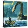 Loch Ness Monster-English School-Stretched Canvas