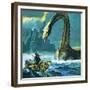 Loch Ness Monster-English School-Framed Giclee Print