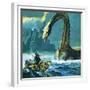 Loch Ness Monster-English School-Framed Giclee Print