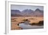 Loch Slapin and the Mountain Range of Strathaird on the Isle of Skye-Julian Elliott-Framed Photographic Print