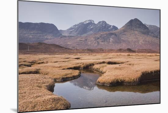 Loch Slapin and the Mountain Range of Strathaird on the Isle of Skye-Julian Elliott-Mounted Photographic Print