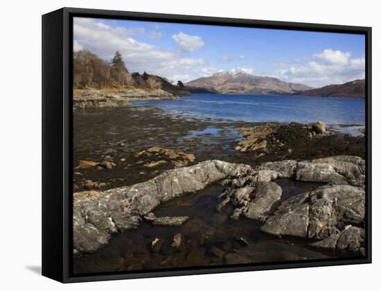 Loch Sunart, Looking East, Argyll, Scotland, United Kingdom, Europe-Toon Ann & Steve-Framed Stretched Canvas