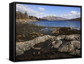 Loch Sunart, Looking East, Argyll, Scotland, United Kingdom, Europe-Toon Ann & Steve-Framed Stretched Canvas