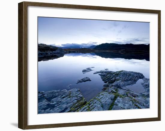 Loch Tollaidh at Dawn, Near Poolewe, Achnasheen, Wester Ross, Highlands, Scotland, United Kingdom-Lee Frost-Framed Photographic Print