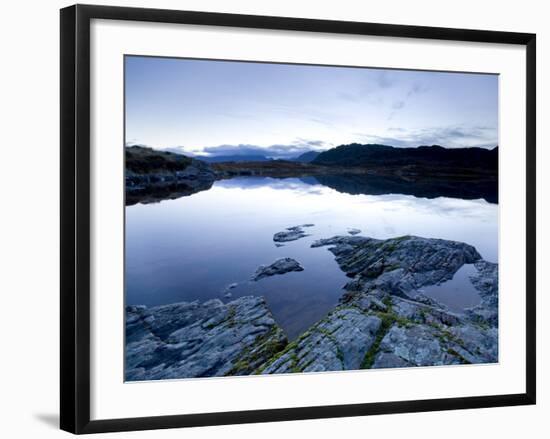 Loch Tollaidh at Dawn, Near Poolewe, Achnasheen, Wester Ross, Highlands, Scotland, United Kingdom-Lee Frost-Framed Photographic Print