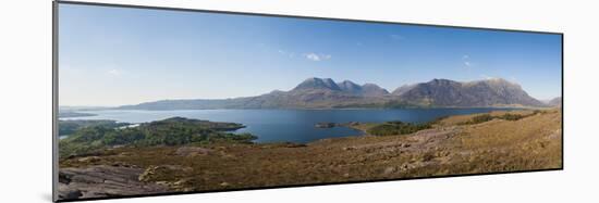 Loch Torridon and Ben Alligin from the Shieldaig to Applecross Road Near Ardheslaig in Wester Ross-Alex Treadway-Mounted Photographic Print