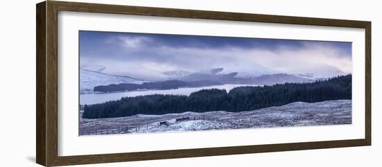 Loch Tulla and the Surrounding Mountains, Highlands, Scotland, United Kingdom, Europe-Julian Elliott-Framed Photographic Print