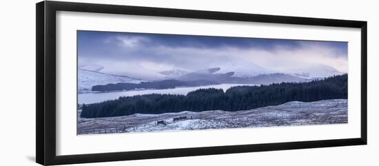 Loch Tulla and the Surrounding Mountains, Highlands, Scotland, United Kingdom, Europe-Julian Elliott-Framed Photographic Print