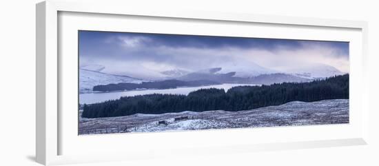 Loch Tulla and the Surrounding Mountains, Highlands, Scotland, United Kingdom, Europe-Julian Elliott-Framed Photographic Print