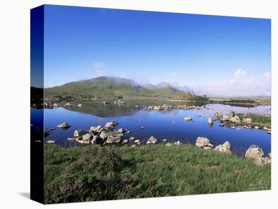 Lochan Na H-Achlaise, Rannoch Moor, Black Mount in the Background, Highland Region, Scotland-Lousie Murray-Stretched Canvas