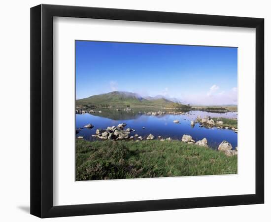 Lochan Na H-Achlaise, Rannoch Moor, Black Mount in the Background, Highland Region, Scotland-Lousie Murray-Framed Photographic Print