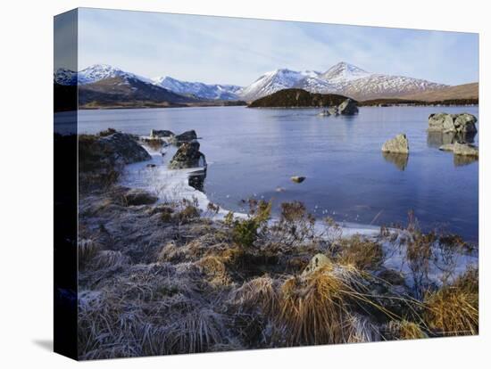 Lochan Na H-Achlaise, Rannoch Moor, Strathclyde, Highlands Region, Scotland, UK, Europe-Kathy Collins-Stretched Canvas