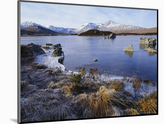 Lochan Na H-Achlaise, Rannoch Moor, Strathclyde, Highlands Region, Scotland, UK, Europe-Kathy Collins-Mounted Photographic Print
