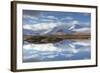 Lochan na Stainge and Black Mount under snow in mid-winter, Argyll and Bute, Scotland-John Potter-Framed Photographic Print