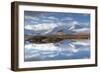 Lochan na Stainge and Black Mount under snow in mid-winter, Argyll and Bute, Scotland-John Potter-Framed Photographic Print