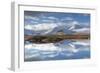 Lochan na Stainge and Black Mount under snow in mid-winter, Argyll and Bute, Scotland-John Potter-Framed Photographic Print