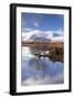 Lochan na Stainge and Black Mount under snow in mid-winter, Argyll and Bute, Scotland-John Potter-Framed Photographic Print