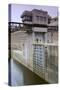 Lock and Dam Control Tower and Gate-jrferrermn-Stretched Canvas