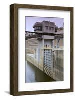 Lock and Dam Control Tower and Gate-jrferrermn-Framed Photographic Print