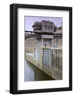 Lock and Dam Control Tower and Gate-jrferrermn-Framed Photographic Print