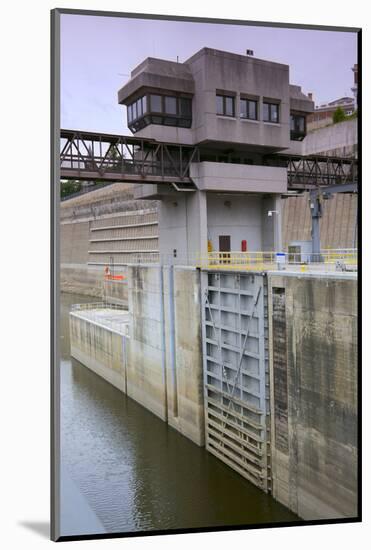 Lock and Dam Control Tower and Gate-jrferrermn-Mounted Photographic Print