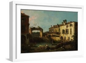 Lock Near Dolo, 1776-Canaletto-Framed Giclee Print