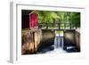 Lock on the D & R Canal, New Jersey-George Oze-Framed Photographic Print