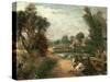 Lock on the Stour-John Constable-Stretched Canvas