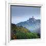 Lock Wernigerode in the First Morning Light, Behind Morning Fog, Saxony-Anhalt-Andreas Vitting-Framed Photographic Print