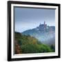 Lock Wernigerode in the First Morning Light, Behind Morning Fog, Saxony-Anhalt-Andreas Vitting-Framed Photographic Print