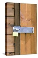 Locked Padlock on Shed-Chris Henderson-Stretched Canvas