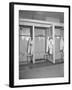 Locker Room for Joe Dimaggio at Yankee Stadium-Anthony Bernato-Framed Photographic Print