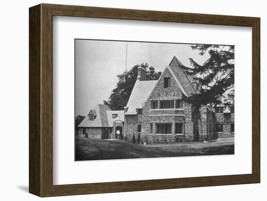 Locker room wing from the 1st tee, East Course, Winged Foot Golf Club, Mamaroneck, New York, 1925-null-Framed Photographic Print