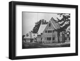 Locker room wing from the 1st tee, East Course, Winged Foot Golf Club, Mamaroneck, New York, 1925-null-Framed Photographic Print