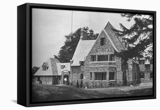 Locker room wing from the 1st tee, East Course, Winged Foot Golf Club, Mamaroneck, New York, 1925-null-Framed Stretched Canvas