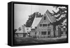 Locker room wing from the 1st tee, East Course, Winged Foot Golf Club, Mamaroneck, New York, 1925-null-Framed Stretched Canvas