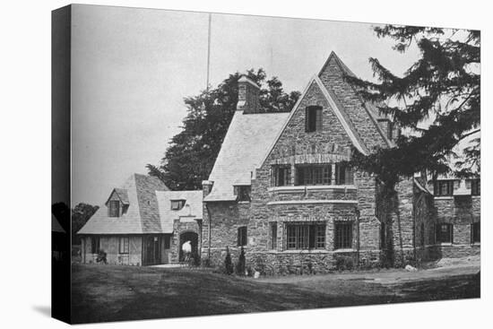 Locker room wing from the 1st tee, East Course, Winged Foot Golf Club, Mamaroneck, New York, 1925-null-Stretched Canvas