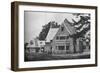 Locker room wing from the 1st tee, East Course, Winged Foot Golf Club, Mamaroneck, New York, 1925-null-Framed Photographic Print