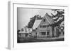 Locker room wing from the 1st tee, East Course, Winged Foot Golf Club, Mamaroneck, New York, 1925-null-Framed Photographic Print