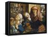 Lockere Gesellschaft-Jan Sanders van Hemessen-Framed Stretched Canvas