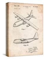 Lockheed C-130 Hercules Airplane Patent-Cole Borders-Stretched Canvas