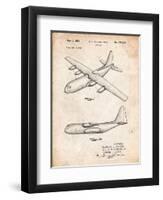 Lockheed C-130 Hercules Airplane Patent-Cole Borders-Framed Art Print