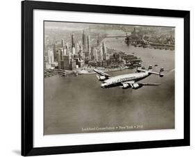 Lockheed Constellation, New York 1950-Clyde Sunderland-Framed Giclee Print