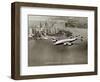 Lockheed Constellation, New York 1950-Clyde Sunderland-Framed Art Print