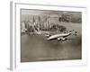 Lockheed Constellation, New York 1950-Clyde Sunderland-Framed Art Print