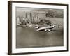 Lockheed Constellation, New York 1950-Clyde Sunderland-Framed Art Print