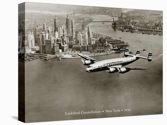 Lockheed Constellation, New York 1950-Clyde Sunderland-Stretched Canvas